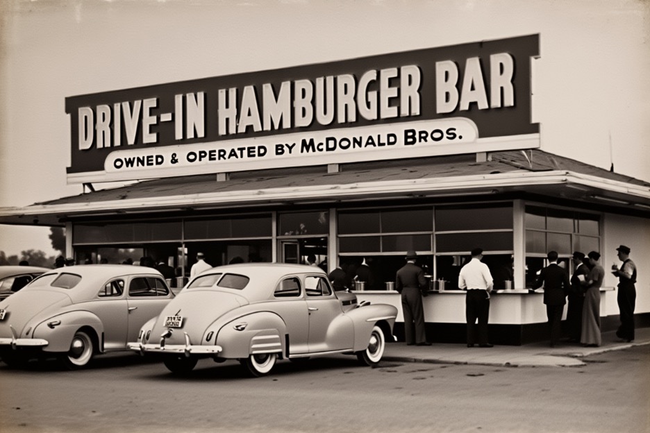 Original McDonald’s restaurant opened by Richard and Maurice McDonald in 1940 Facts About McDonald’s