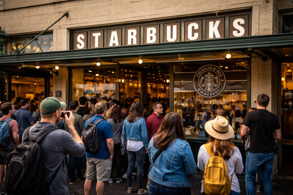 Starbucks facts original Pike Place Market store