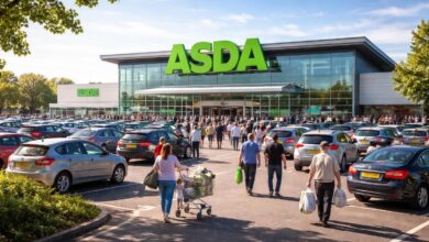 ASDA facts featuring large modern UK superstore
