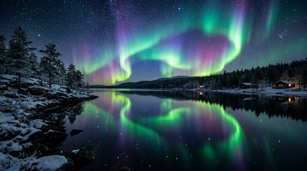 aurora borealis facts reflection water