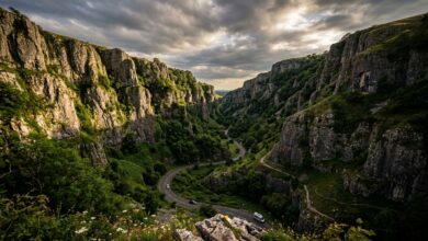 cheddar gorge facts limestone cliffs