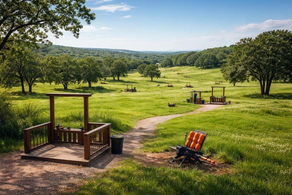 clay shooting facts sporting clays course outdoor setting