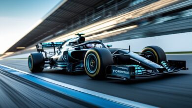 formula one facts high speed race car on track