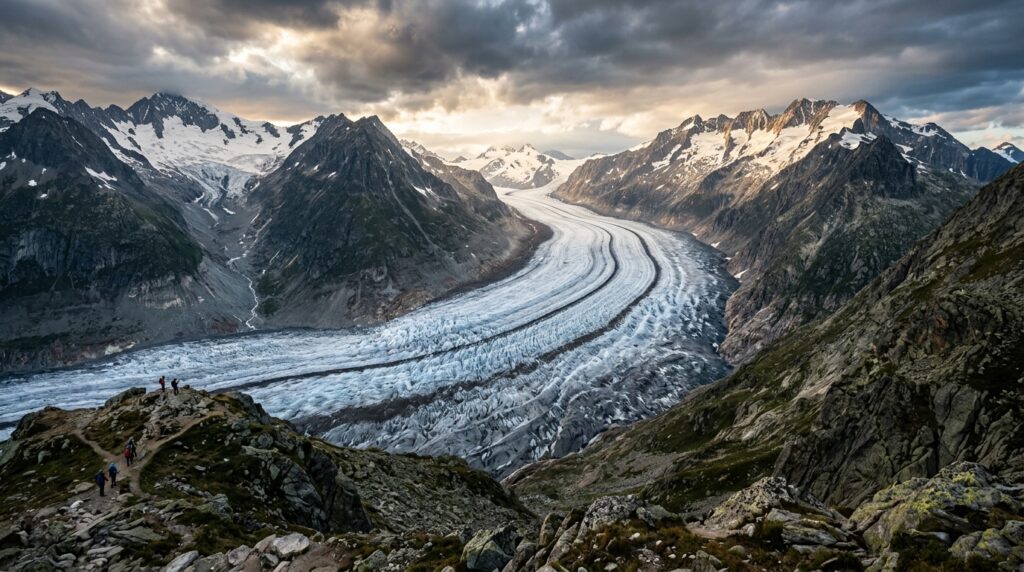 glacier facts mountain ice landscape