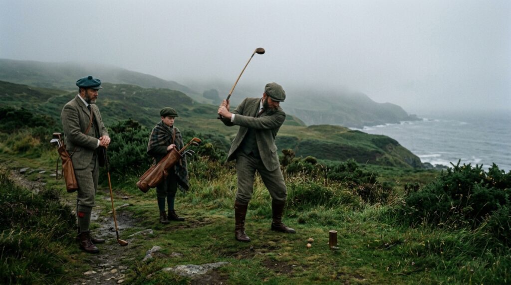 golf facts early golf in Scotland historical scene