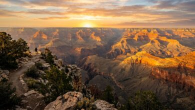 grand canyon facts sunrise cliffs