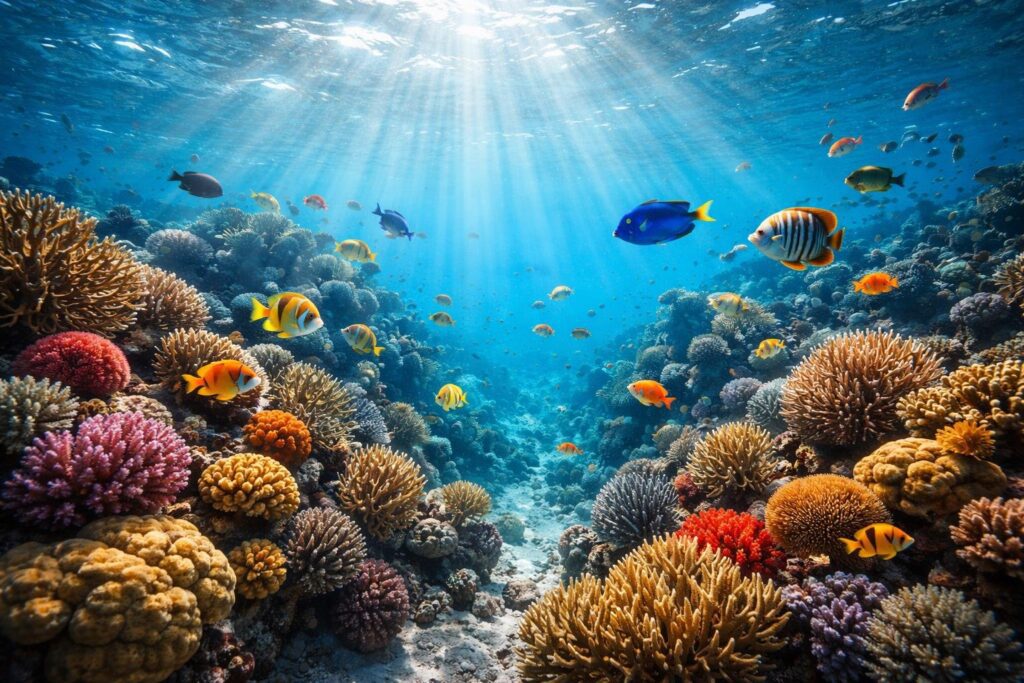 great barrier reef facts underwater coral and fish