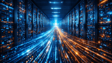 internet revolution facts data streams digital future concept