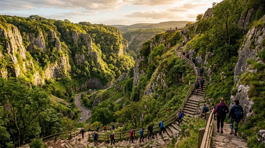 cheddar gorge facts jacobs ladder staircase viewpoint
