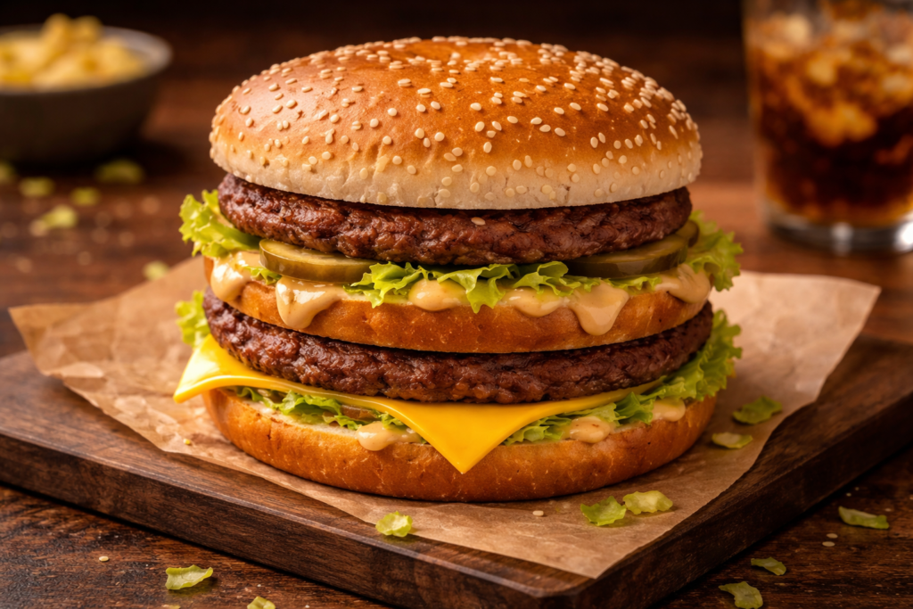 McDonald’s facts Big Mac burger close up