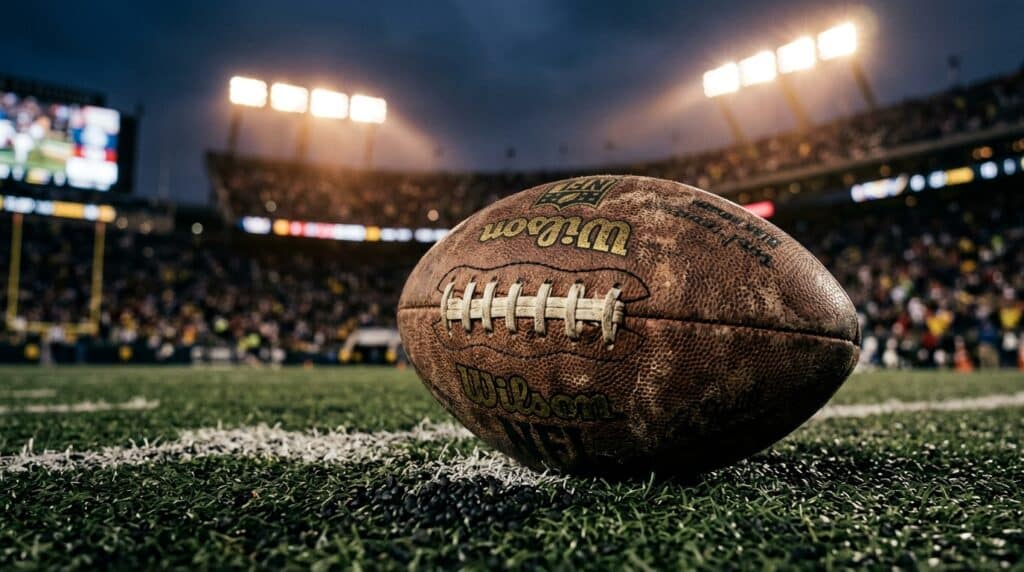 nfl facts football on field close up