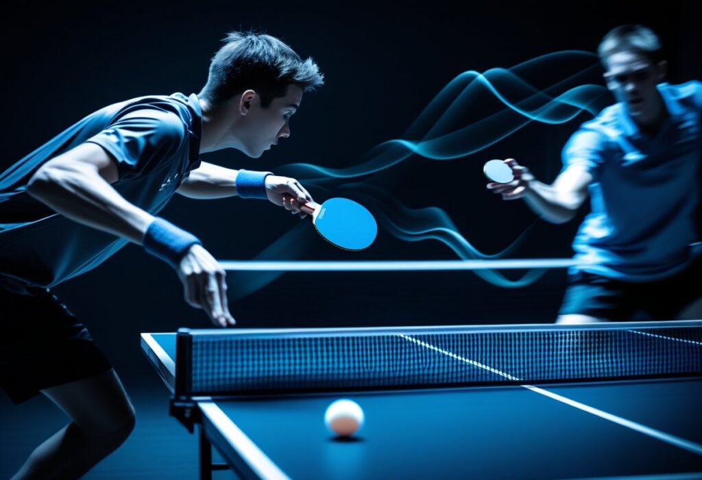 table tennis facts fast rally between two players