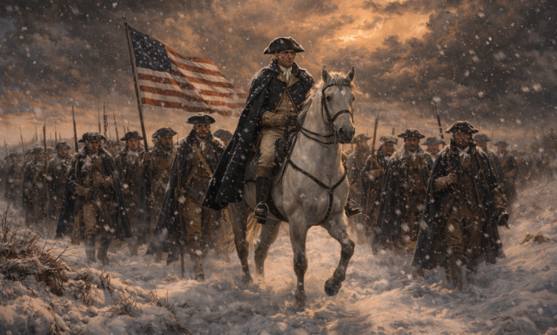 American Revolution facts George Washington leading army winter