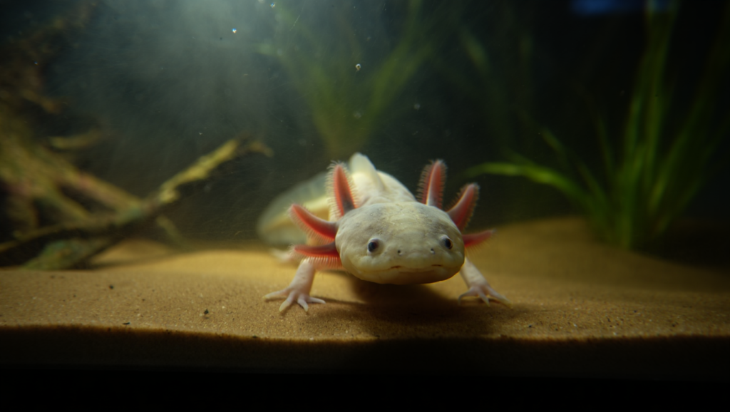 axolotl facts showing regeneration ability underwater habitat
