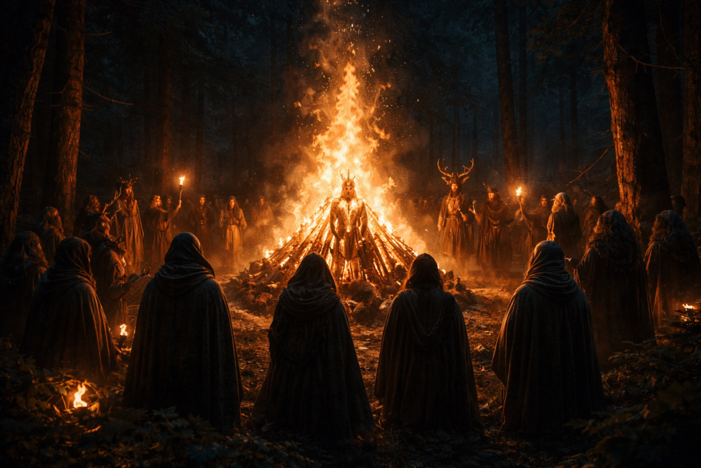 Halloween facts ancient bonfire festival night