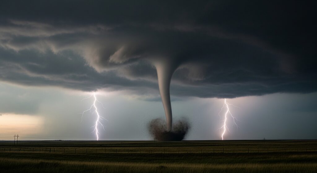 tornado facts massive funnel cloud storm